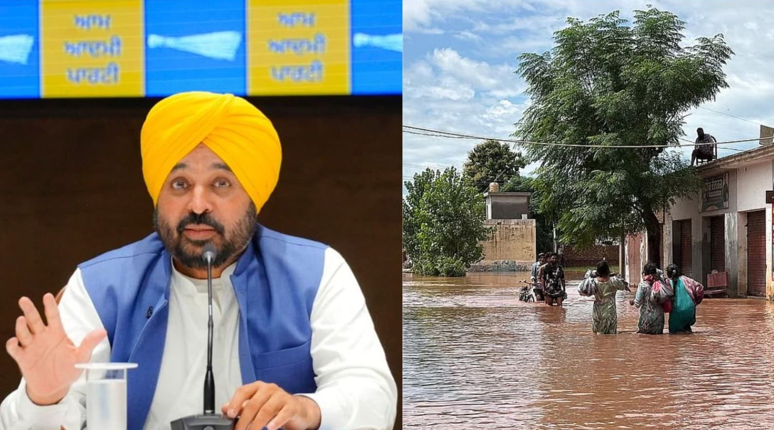 पंजाब में लोकतंत्र की सच्ची मिसाल: बाढ़ पीड़ितों के बीच पहुंचे CM भगवंत मान, किसानों को ₹20,000 प्रति एकड़ मुआवज़ा