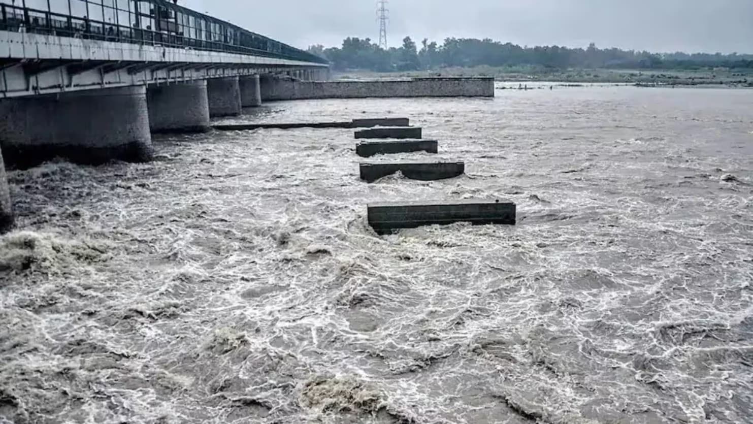 Delhi Flood Alert: हथिनी कुंड से छोड़ा गया 3 लाख क्यूसेक पानी, यमुना खतरे के निशान के करीब – 48 घंटे भारी बारिश का अलर्ट!