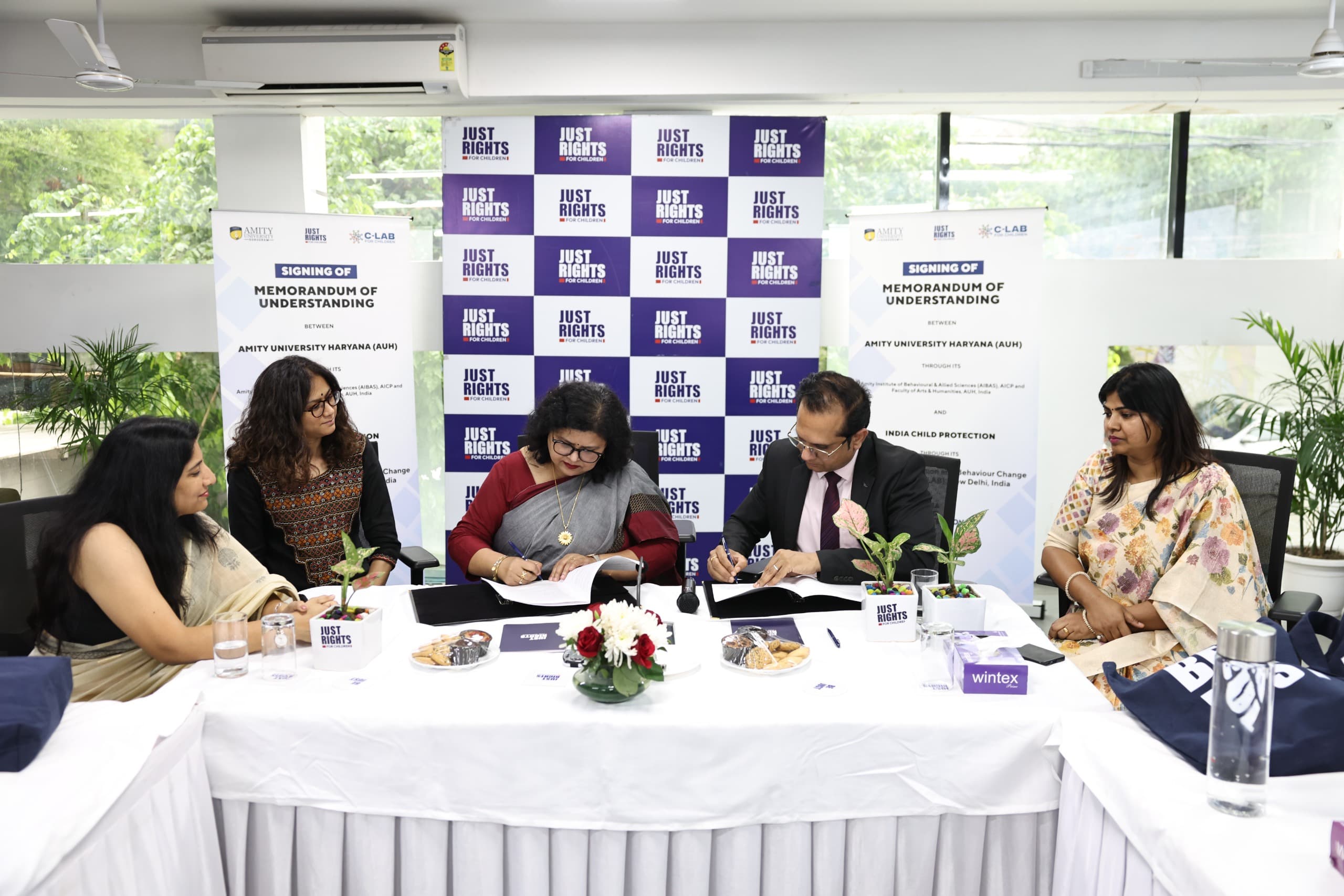बाल संरक्षण पेशेवरों के प्रशिक्षण के लिए सी-लैब व एमिटी यूनिवर्सिटी हरियाणा में करार