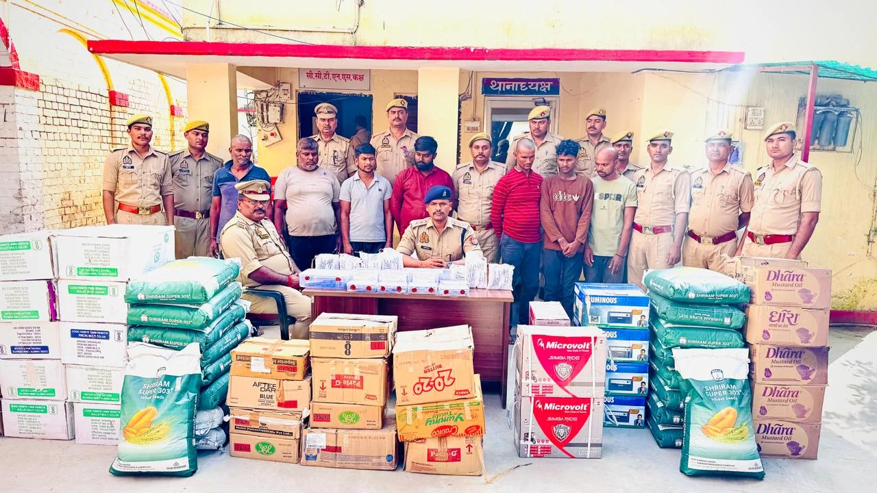 उत्तरप्रदेश: पूर्वांचल एक्सप्रेसवे पर चोरी करने वाले गिरोह के सात सदस्य गिरफ्तार