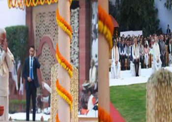 मोदी ने गांधी स्मृति में प्रार्थना सभा में भाग लिया