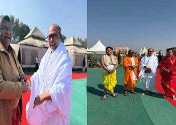 बीरेन सिंह महाकुंभ उत्सव में पहुंचे