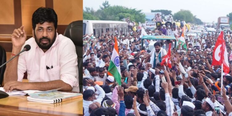 बच्चू कडू का ‘महा एल्गार मोर्चा’: किसानों की कर्जमाफी और MSP गारंटी की मांग पर अमरावती से नागपुर तक ट्रैक्टर मार्च