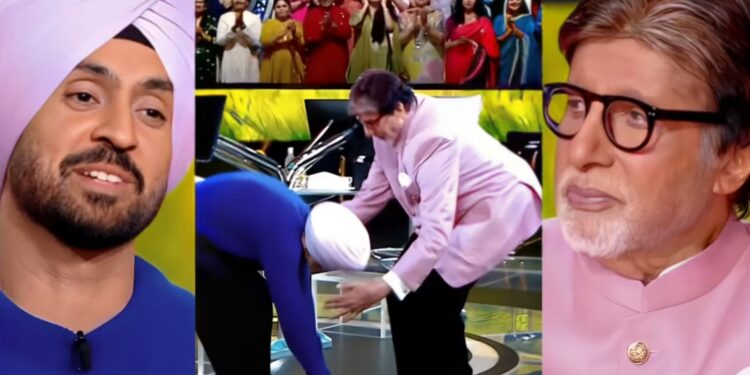 दिलजीत दोसांझ को खालिस्तानी धमकी: KBC में अमिताभ बच्चन के पैर छूने पर SFJ का विरोध