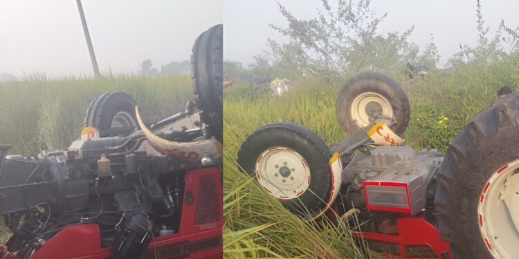 Sonipat Road Accident: तेज रोशनी से ट्रैक्टर पलटा, दो किसानों की दर्दनाक मौत