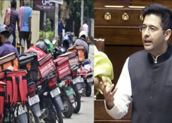 AAP सांसद राघव चड्ढा ने राज्यसभा में उठाया मुद्दा: “डिलीवरी ब्वॉय भारतीय अर्थव्यवस्था के अनदेखे पहिये”