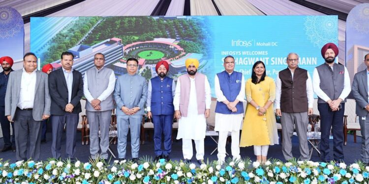इन्फोसिस मोहाली में 2700 युवाओं को सीधे रोजगार और हजारों को अप्रत्यक्ष रूप से रोजगार देगी: भगवंत सिंह मान