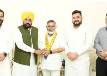 भाजपा को बड़ा झटका: वरिष्ठ नेता अनिल कुमार सेठी ‘आम आदमी पार्टी’ में शामिल, CM मान ने किया स्वागत