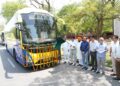 भगवंत मान सरकार द्वारा दिल्ली हवाई अड्डे के लिए लग्जरी बसों के बेड़े का विस्तार; परिवहन मंत्री हरपाल सिंह चीमा ने 5 नई सुपर इंटीग्रल वोल्वो बसों को हरी झंडी दिखाकर रवाना किया