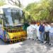 भगवंत मान सरकार द्वारा दिल्ली हवाई अड्डे के लिए लग्जरी बसों के बेड़े का विस्तार; परिवहन मंत्री हरपाल सिंह चीमा ने 5 नई सुपर इंटीग्रल वोल्वो बसों को हरी झंडी दिखाकर रवाना किया